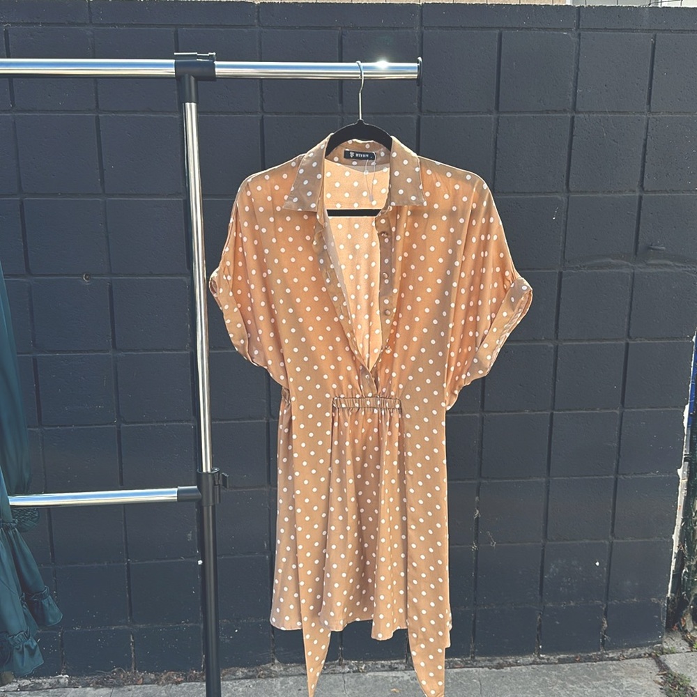Satin PolkaDot Dress